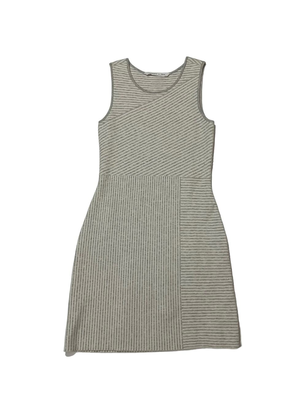 Athleta Chills and Valley Tank Sweater Dress - Gray/White - Small